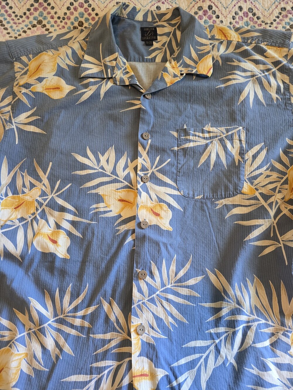 Vintage Jantzen Signature Mens Hawaiian Shirt